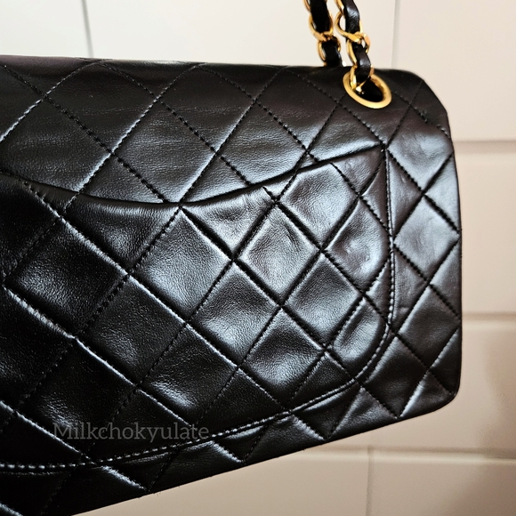[SOLD] Chanel Vintage Timeless Classic Double Flap Small Shoulder Bag 24K GHW - Picture 13 of 17